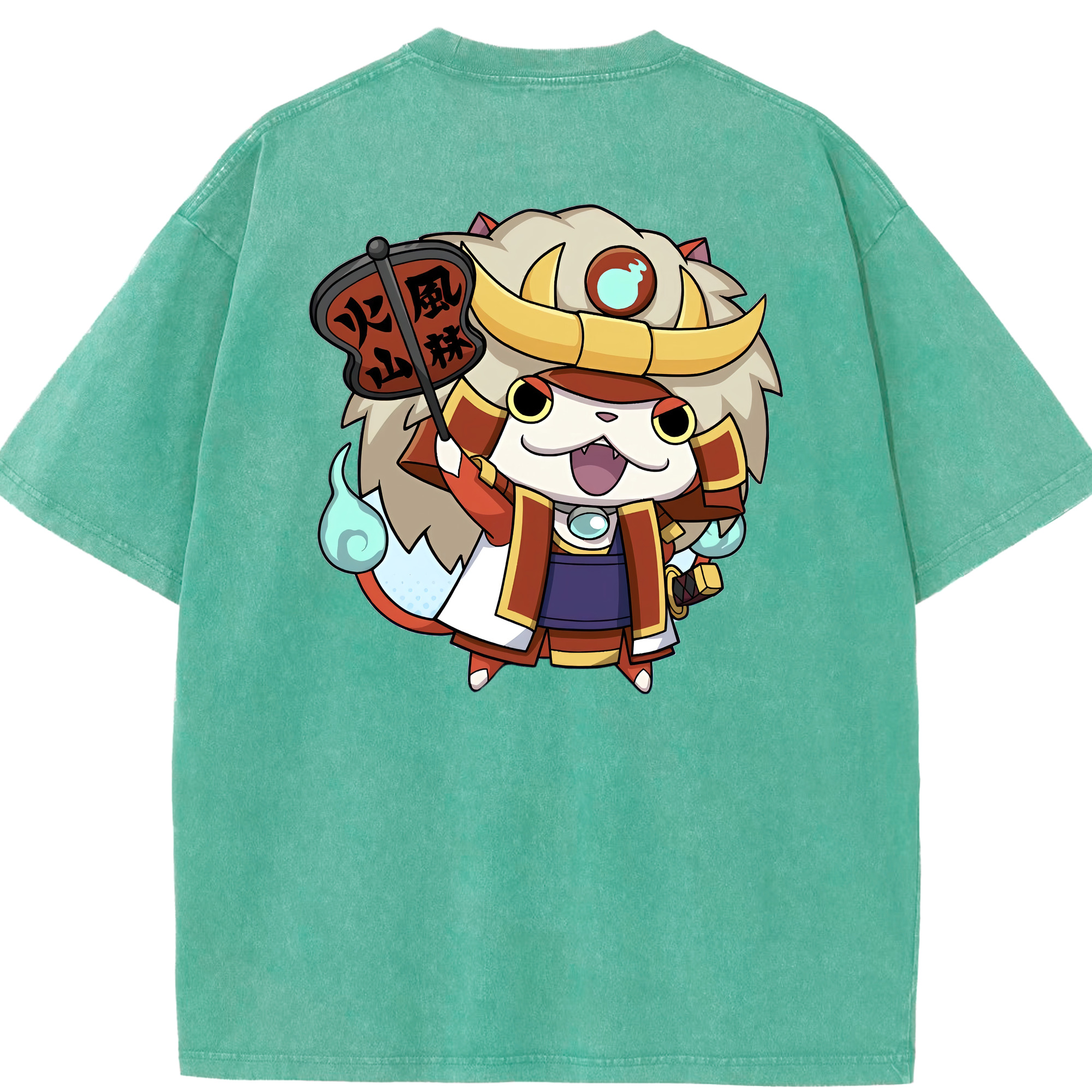（画像用） 妖怪ウォッチ Yo-kai Watch 綿100% ヴィンテージ風 半袖Tシャツ（背面プリント）